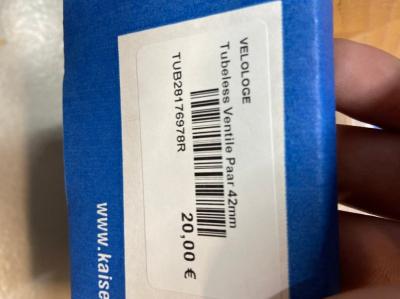 Tubeless Ventil 42mm Paar Produktbild 1