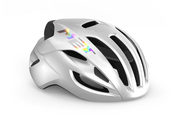 MET RIVALE MIPS CE WHITE HOLOGRAPHIC GLOSSY M