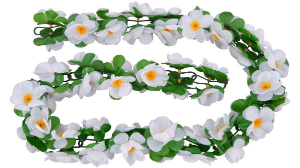 Basil Blumengirlande  XXL wei&szlig;, gr&uuml;n