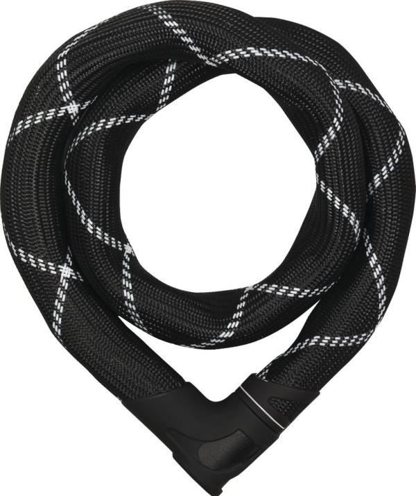 Abus Kettenschloss IVEN Chain 8210 schwarz/wei&szlig; 110cm