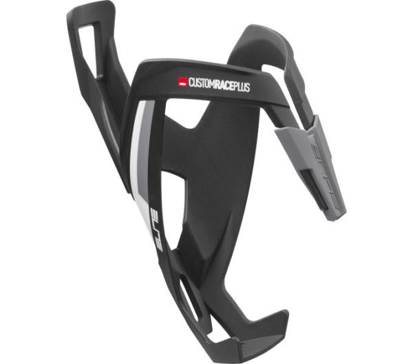 ELITE ELITE Flaschenhalter Custom Race Plus Schwarz/Wei&szlig; Matt, ohne Beschichtung