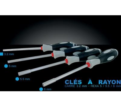VAR Speichenschl&uuml;ssel RP-26400 3,2 mm, quadratisch Produktbild 1
