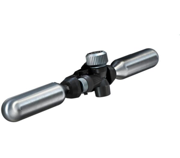 PRO Co2 Halter Smart Passend f&uuml;r 2 Patronen+1 Inflator