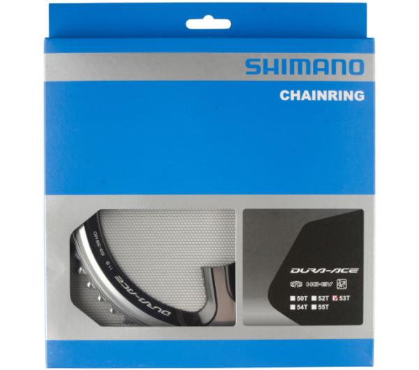 SHIMANO Kettenblatt DURA-ACE FC-9000 53 Z&auml;hne Silber/Schwarz